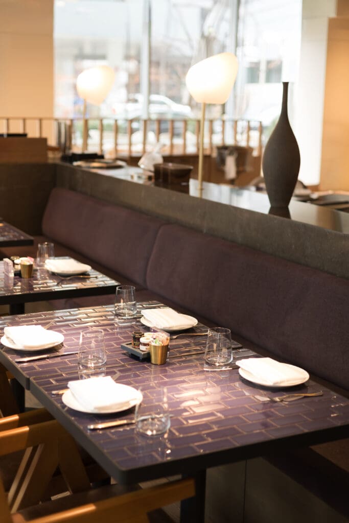 Surreal restaurant Washington DC bold artistic interior for wedding receptions and private events