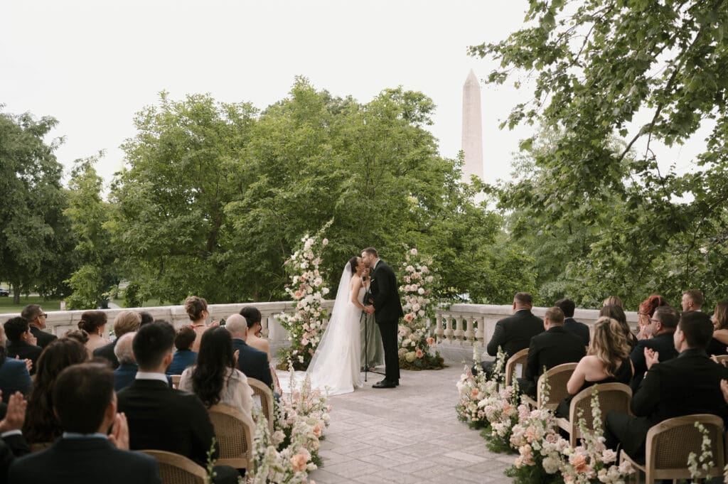 A grand-scale wedding at DAR Constitution Hall with expansive space and historic significance