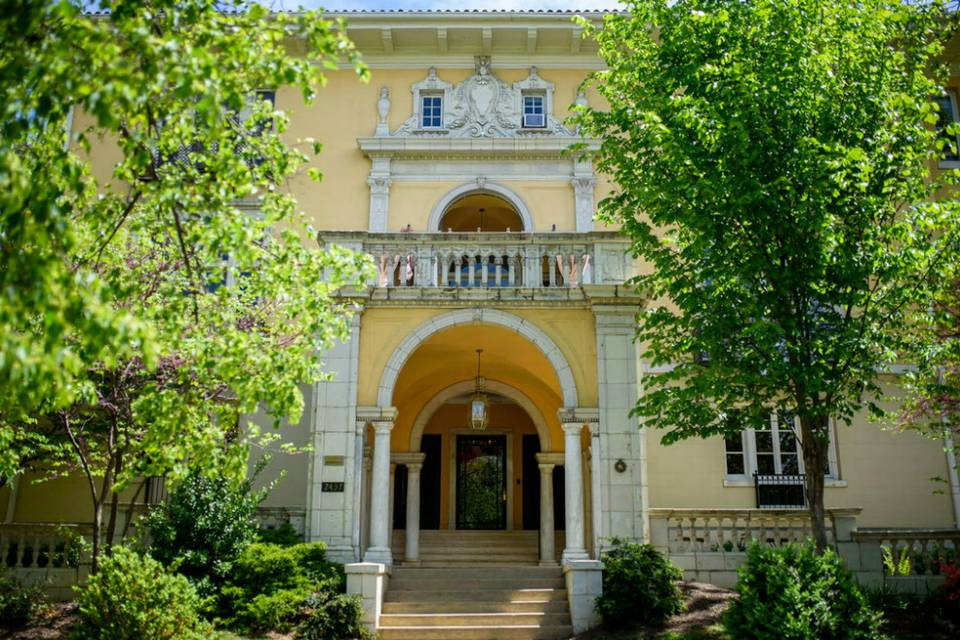 A serene wedding day at Josephine Butler Parks Center overlooking Meridian Hill Park in Washington DC