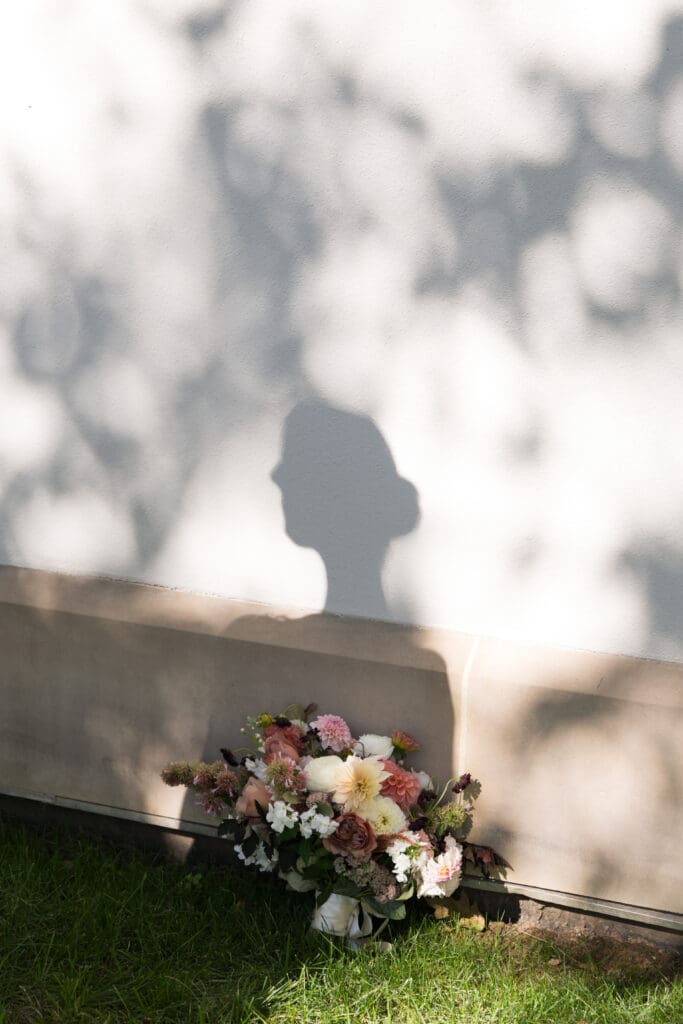shadow play bridal portrait